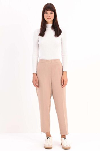 ALLDAY Mink-Leg Zippered Trousers