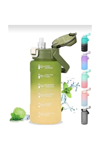 Vagon Flask Policarbon 2000 ml Green Yellow Vgn2214