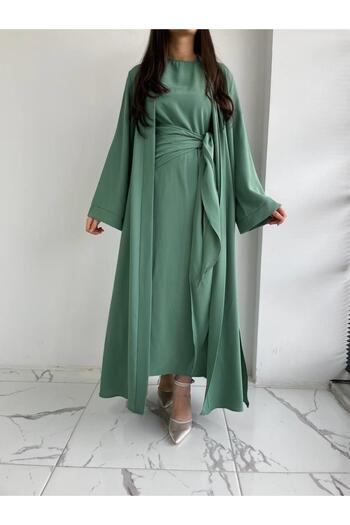 MELEK ARAZ Mint Suzan Abaya Set