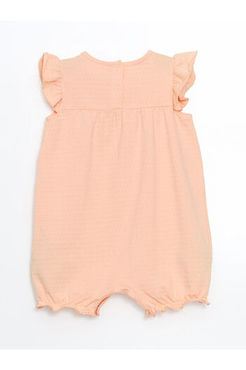 LC Waikiki Lcw Baby Baby Girl Romper with Crew Neck Ribbon Detail