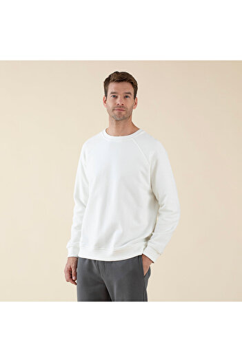Chakra Naphte Erkek Sweatshirt Ekru