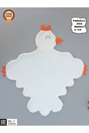 Bebella Wellsoft Plush Lamb Fabric Winter Baby Blanket - Multi-Purpose Little Bird Baby Blanket - 120X120Cm