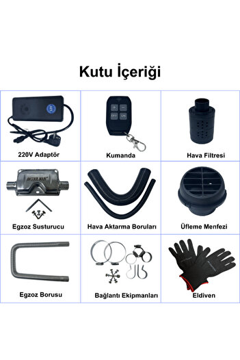 Cool man Webasto Tipi A44 Mini Portatif Dizel Isıtıcı (2.8kW)