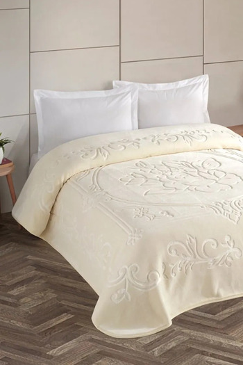 Kristal Double Blanket 220X240 - Ecru