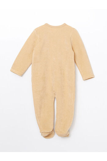 LC Waikiki Peak New Season V-Neck Velvet Embroidered Baby Boy Romper