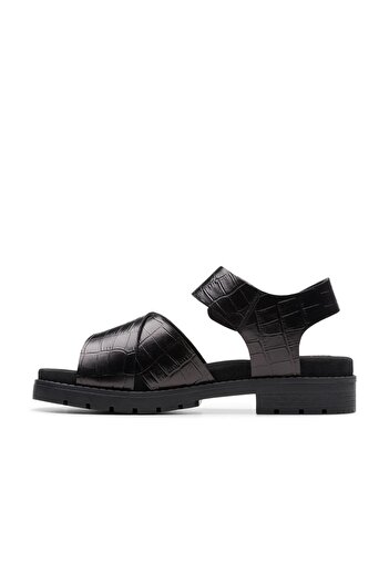CLARKS Black Genuine leather Sandals For Womens