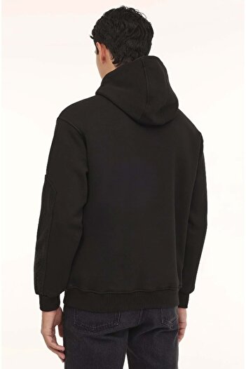 Lotto Ανδρικό φούτερ M-angulo Hoodie Μαύρο