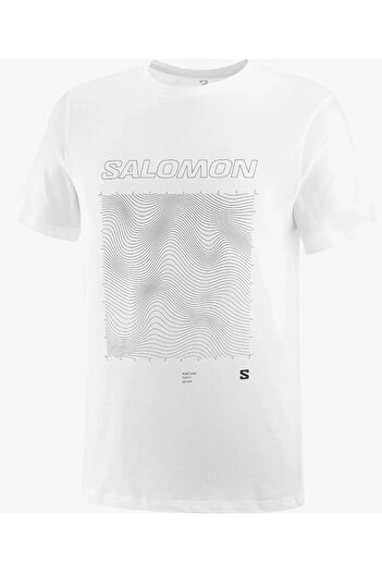 Salomon Ανδρικό μπλουζάκι GRAPHIC Λευκό LC2246900