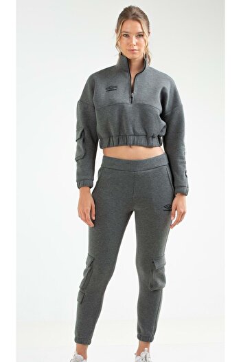 UMBRO Va-0021 Pyra Track Suit Σετ Φόρμα Γυναικεία Σετ ΓΚΡΙ