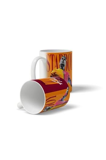 offside Dolphin Akgün Mug Starboy Design Printed Yellow Red Fan Gift Mug Cup Porcelain Cup