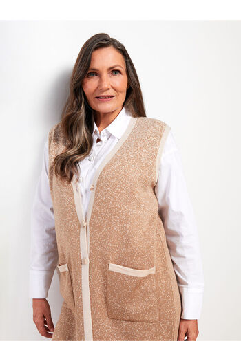 LC Waikiki Lcwk V-Neck Patterned Women's Knitwear Vest