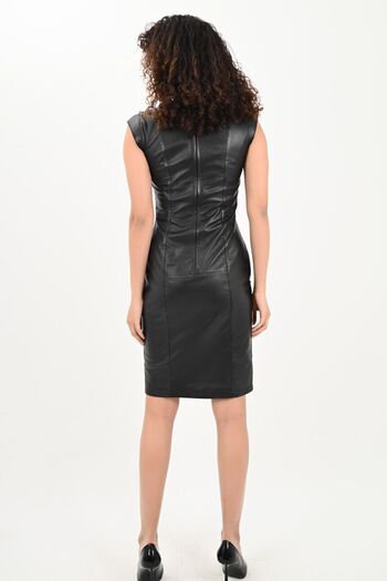 ALİN Diana Black Half Moon Shoulder Genuine Leather Dress Size Measurements Visual