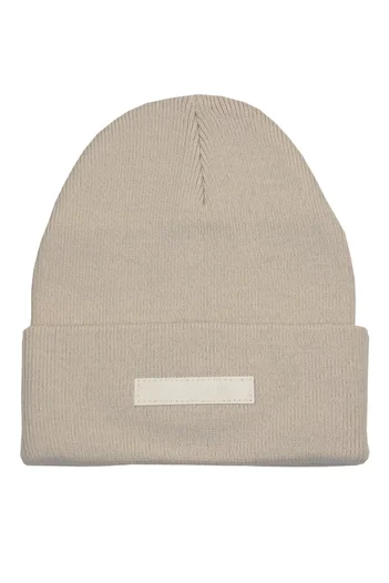 Sofist İstanbul Beige Unisex Beanie Folded Beige Ribbed Knitted Beret