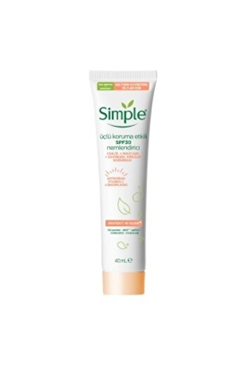 Simple Protect&Glow Matte - SPF30 Moisturizer with Sun/Blue Light/Environmental Protection Effect 40ml