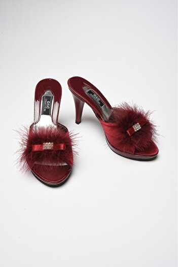GC Gift & Dowry & Wedding Rhinestone Furry Slippers