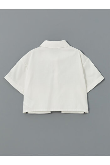 LC Waikiki Basic Short Sleeve Girl's Crop Shirt
