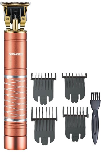 sonashi SHC-1058 Rechargeable Hair Clipper w/ 4 Plastic Combs, Cleaning Brush, Oil Bottle,USB Cable