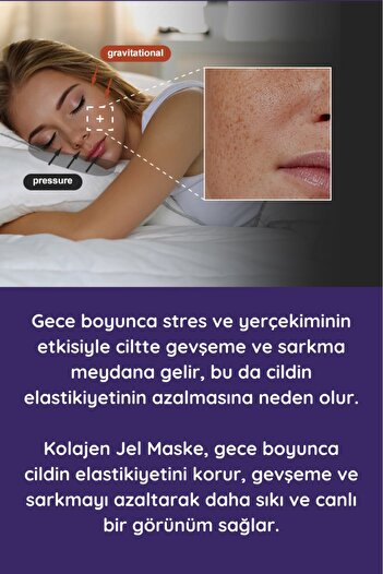 mercilen Soyulabilir Kolajen Jel Yüz Maskesi Cam Cilt Nemlendirici Kore Yüz Maskesi 70g