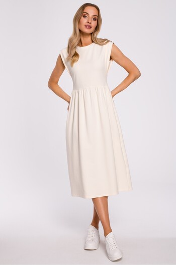 Made of Emotion Midi dress with decorative sleeves