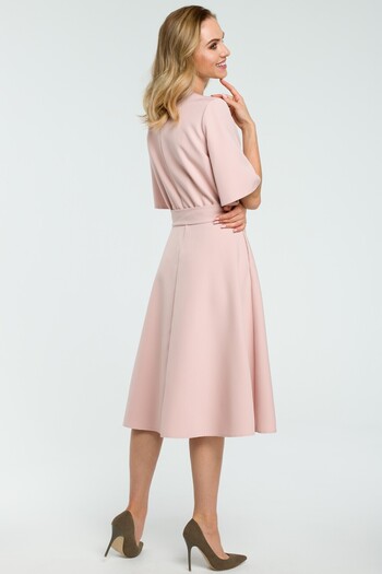 Made of Emotion Flared dress with a belt