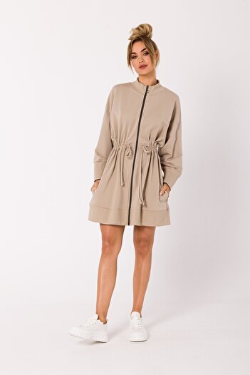 Made of Emotion Zipper dress with back cutouts