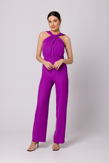 Makover Women's jumpsuit with exposed shoulders
