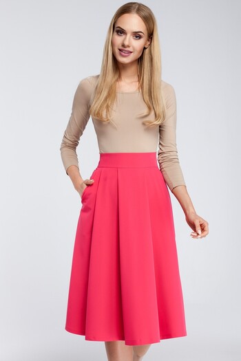 Made of Emotion Midi skirt with pleats and pockets