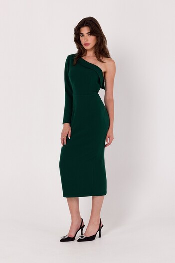 Makover One-shoulder pencil dress