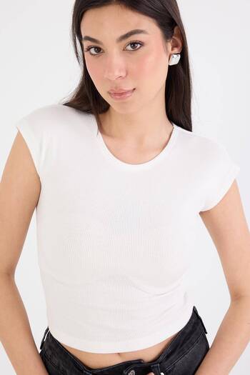 Addax Crew Neck Modal Blouse P16141-t7