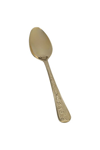 Alsaif Gallery Saif Gallery Stainless Steel Spoon Set, 6 Pieces - Gold