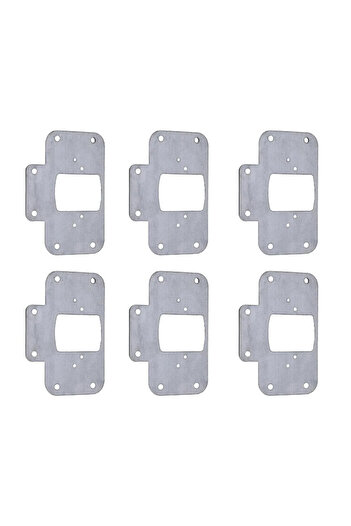 NUBLADO Cabinet Door Stone Hinge Repair Sheet Repair Kit 6,5X9 cm Slot Table Practical 6 Pieces.