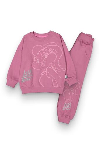 Lmn Lola Rabbit Printed Girl's Suit