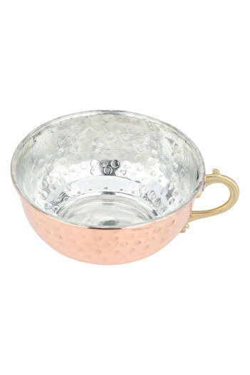Alsaif Gallery Al Saif Gallery Copper Bowl, 11.5 x 4.5 cm, Turkish, with handle - Copper