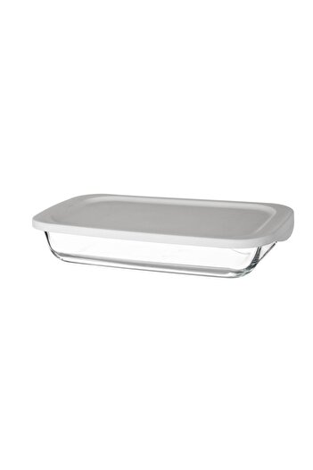 Dania 2.2L Rectangular Glass Oven Dish with Lid