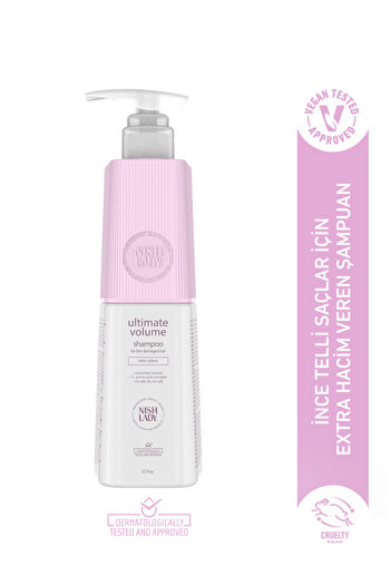NISHLADY Ultimate Volume 1000 ml - Volume Care Shampoo for Volume-Free and Weak Hair