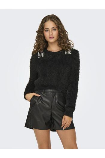 ONLY Onlsurı Ls Blıng Crop O-neck Prm Knt Жіночий светр