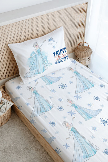 Tuğba Kuğu Single Fitted Sheet Set - Cartoon Series - Snow Queen