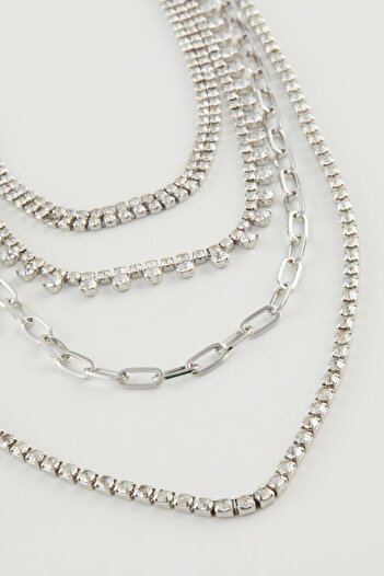 DeFacto Women's 3-Piece Necklace E1456Axns