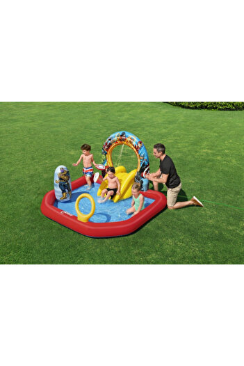 BESTWAY ® Avengers 6'11" x 6'6" x 49"/2.11m x 1.98m x 1.25m Avengers Assemble Play Center