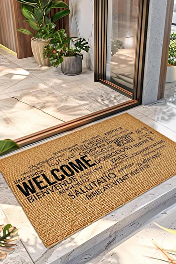 Decovetro Welcome Patterned - Hooded Carpet Mat