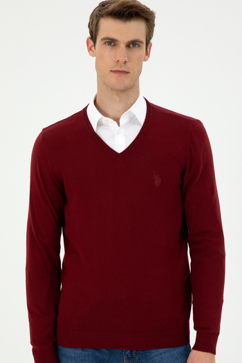 U.S. Polo Assn. Erkek Bordo Basic Kazak 50294764-VR014