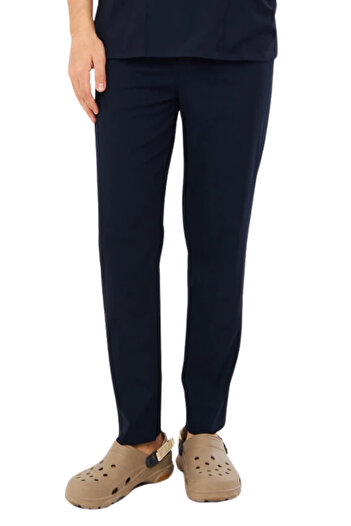 Class Üniforma Single Bottom Navy Blue Lycra Men's Doctor and Nurse Uniform Scrubs Surgical Pants