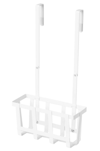 Binbirreyon Організатор для шафи, що кріпиться на дверцята, сталь, 20x36 см, білий RD057