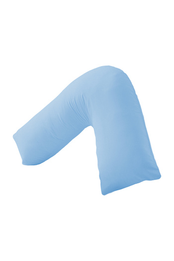 Generic L Shape Comfortable Pregnancy & Maternity Pillow By Mother Comfort - Blue