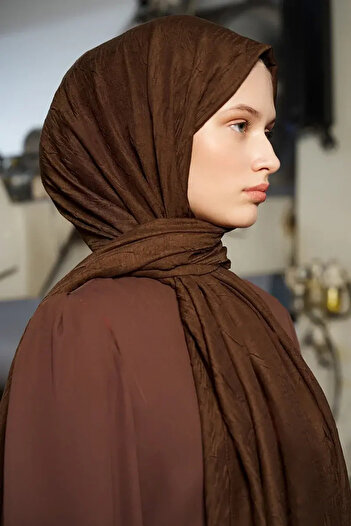 Madame Polo Cocoa Bamboo Kraş Shawl