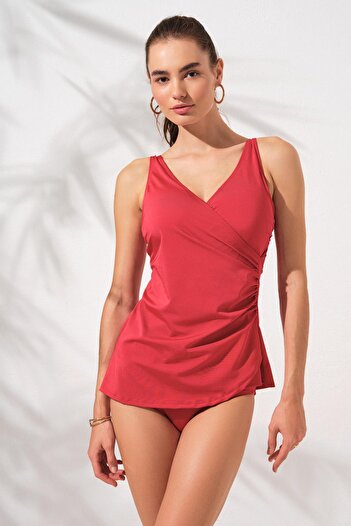 Pierre Cardin Mara Double Breasted Tankini Set Red231501