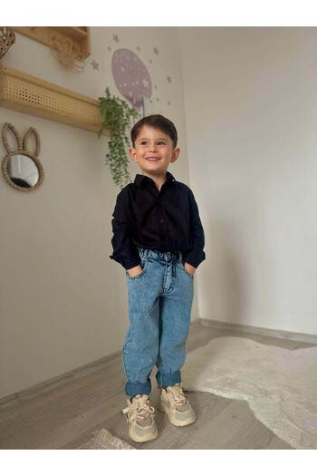 MİNİKO KİDS Children's Shirt, Jeans, Pant, 2-Piece Suit
