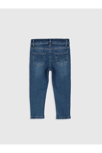 LC Waikiki LCW baby İndigo Dar Kalıp Kız Bebek Jean