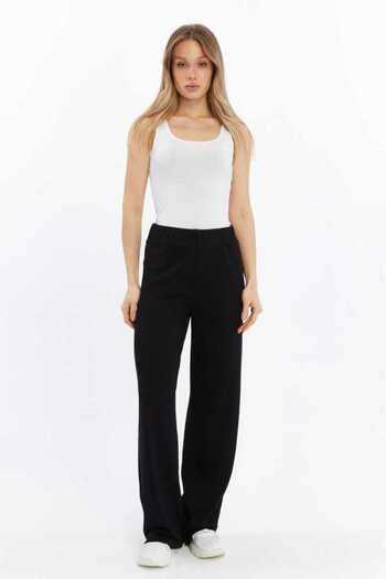 DOSXX Suzan 1St Quality Combed Cotton Lycra Women's Palazzo Trousers