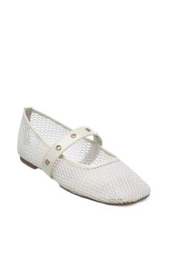 Celeste Women's Textured Slip-On Ballerina Shoes